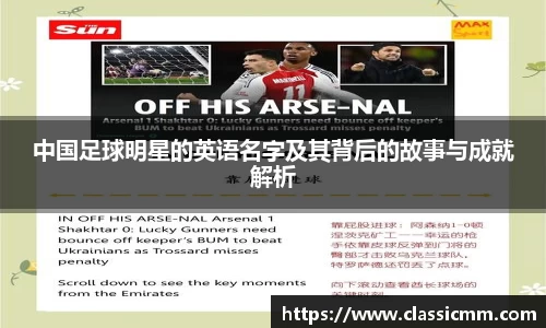 中国足球明星的英语名字及其背后的故事与成就解析